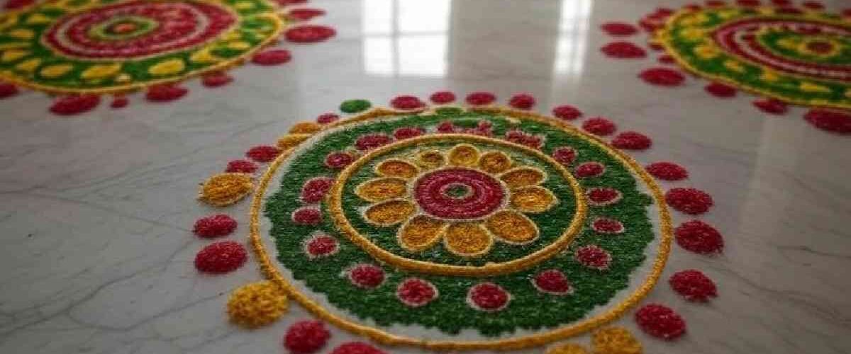 Simple Rangoli Designs With Dots