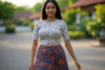 Umbrella Cut Modern Kerala Skirt And Blouse Designs